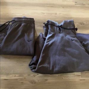 Women’s Nike dry fit sweatsuit set medium